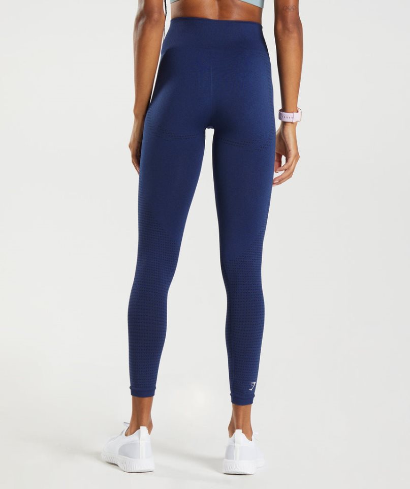 Legginsy Gymshark Vital Seamless 2.0 Damskie Niebieskie | PL 910ZAQ